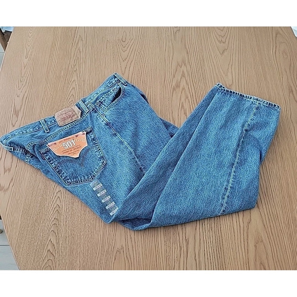 Levis 501 Men's 50x30 Original Fit BIG & TALL Straight Leg Button Fly Jeans